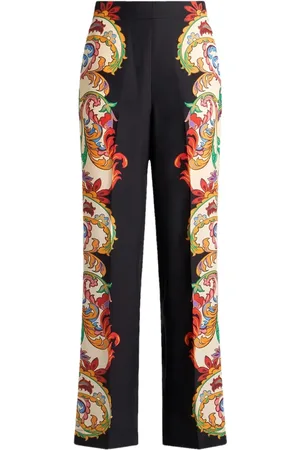 Etro Pantaloni dritti in seta