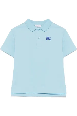 Burberry Polo in cotone con ricamo logo