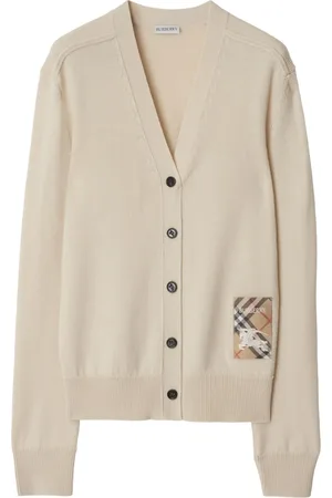 Burberry Cardigan Check Label