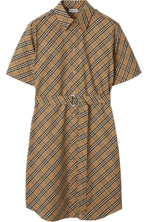 Burberry Abito a quadri in cotone