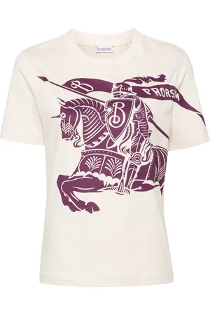 Burberry T-shirt con stampa Equestrian Knight