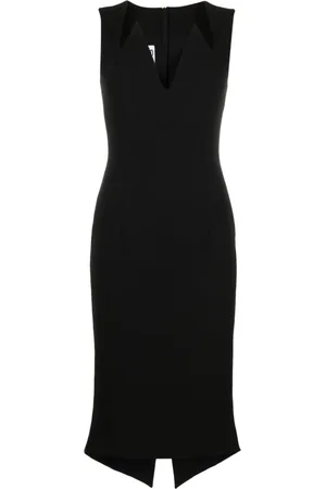 Moschino Abito midi con scollo a V