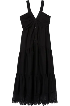 Claudie Pierlot Abito midi con dettaglio in pizzo