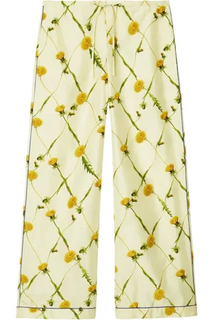 Burberry Pantaloni con stampa Dandelion