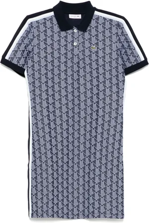 Lacoste Abito in stile polo con monogramma jacquard