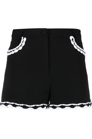 Moschino Shorts a vita alta con dettagli in pizzo