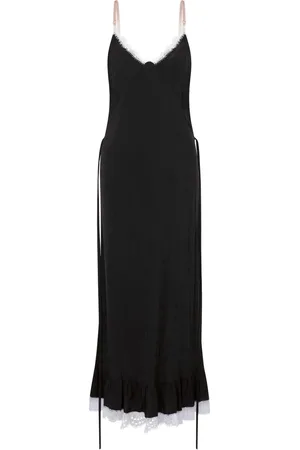 Moschino Abito lungo con dettagli in pizzo