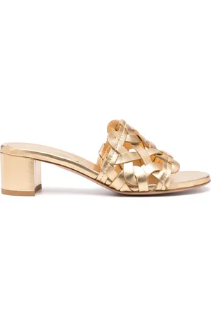 Gianvito Rossi Mules metallizzate 55mm