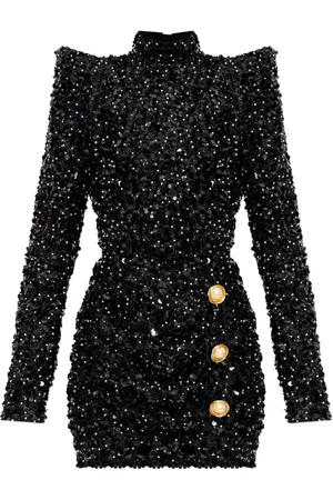 Balmain Abito con paillettes