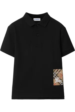 Burberry Polo in cotone con motivo Vintage Check