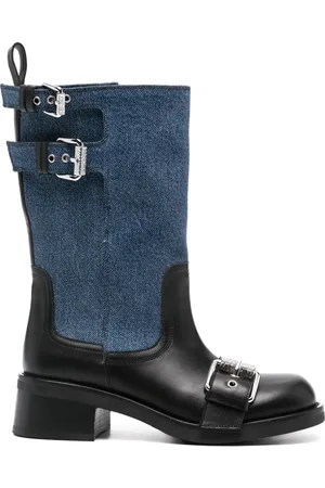 Moschino Stivali con fibbia logo