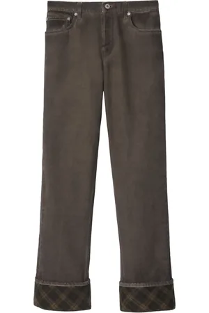 Burberry Jeans con dettaglio a quadri