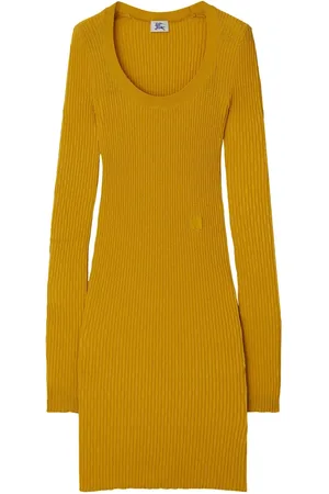 Burberry Abito midi a coste