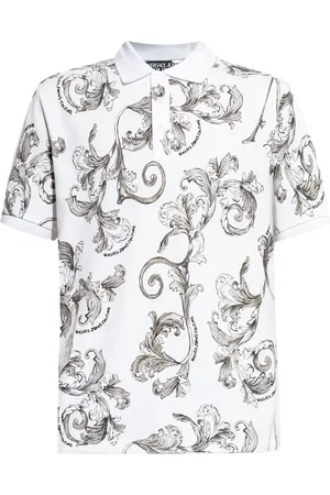 VERSACE Polo con stampa Barocco