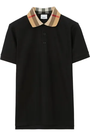 Burberry Polo con colletto a quadri
