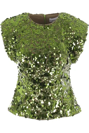 Ganni T-shirt con paillettes