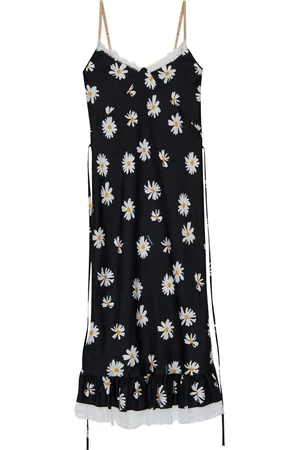 Moschino Abito midi con stampa margherite
