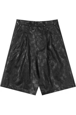 SONG FOR THE MUTE Shorts neri a quadri