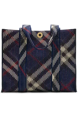 Burberry Borsa tote a quadri piccola