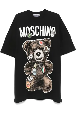 Moschino Abito corto con stampa Teddy Bear