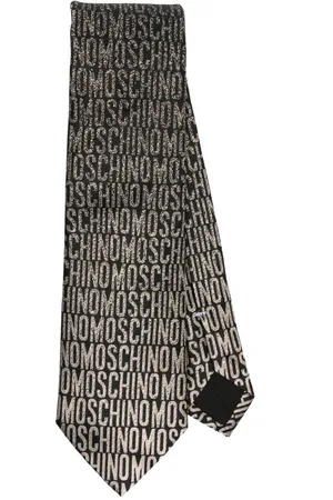 Moschino Cravatta con logo jacquard