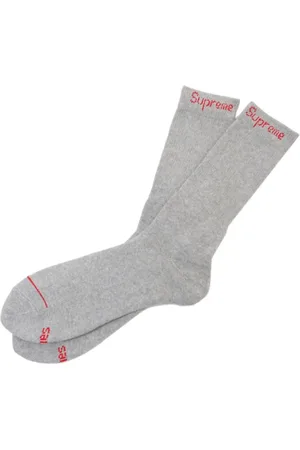 Supreme Set di 4 paia di calzini "Heather Grey" x Hanes