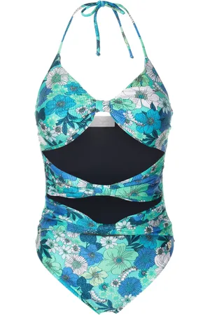 Brigitte Costume intero a fiori con scollo all