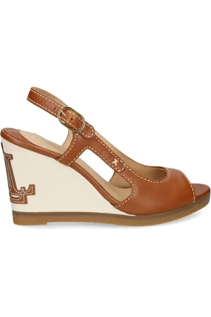 Ralph Lauren Sandali con logo goffrato 80mm