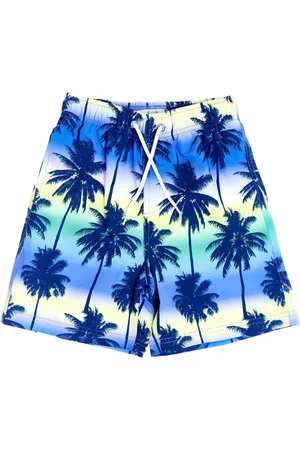 SOLISWIM KIDS Costume da bagno con stampa palm tree