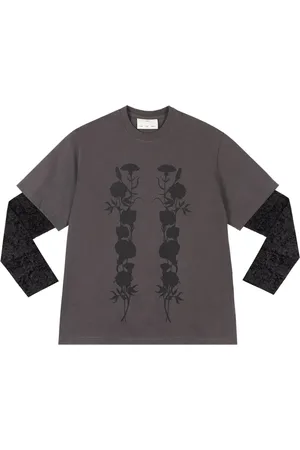 SONG FOR THE MUTE T-shirt nera a doppio strato con stampa