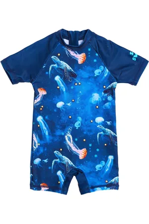 SOLISWIM KIDS Tuta intera con stampa Jellyfish & Turtle