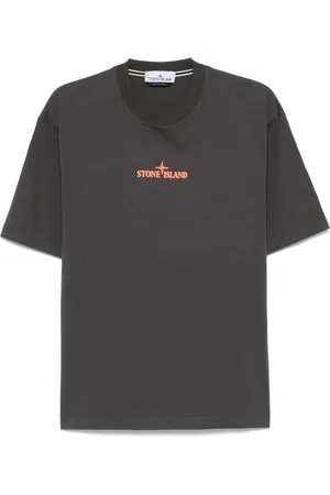 Stone Island T-shirt con logo goffrato