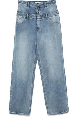 tibi Jeans con vita doppia