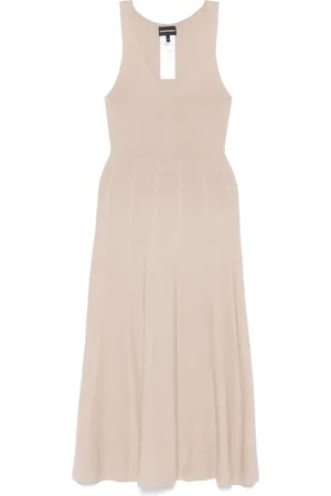 Emporio Armani Abito midi con scollo a V