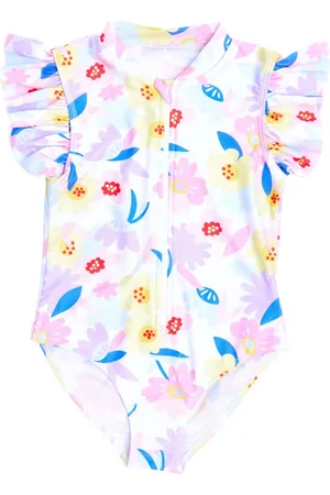 SOLISWIM KIDS Costume da bagno a fiori