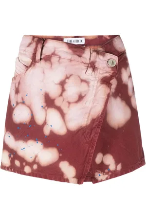 The Attico Minigonna con fantasia tie dye