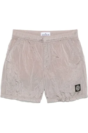 Stone Island Costume da bagno con applicazione Compass