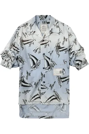Maison Mihara Yasuhiro Camicia con stampa grafica