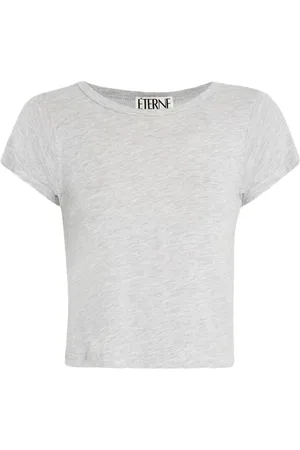 ÉTERNE T-shirt crop girocollo