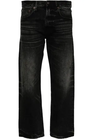 R13 Jeans crop a vita alta