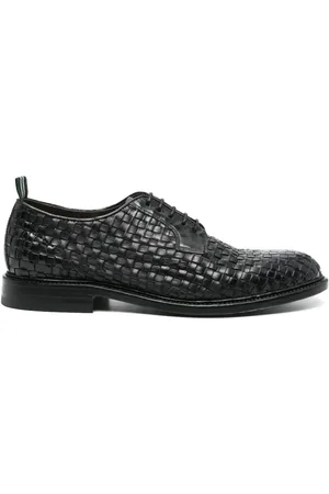 Green george Derby con design intrecciato