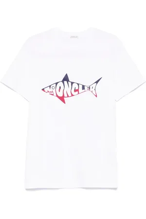 Moncler T-shirt in cotone con stampa