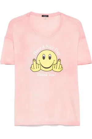 R13 T-shirt con stampa grafica