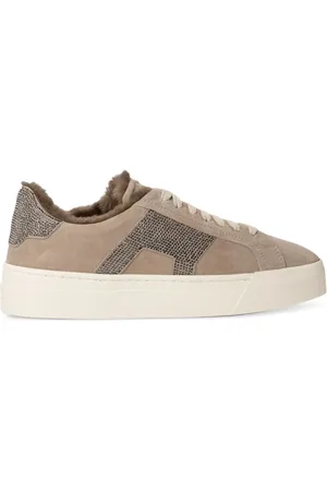 santoni Sneakers in pelle scamosciata con suola rialzata