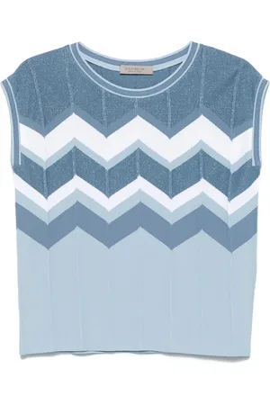 D.EXTERIOR Gilet in maglia con motivo chevron