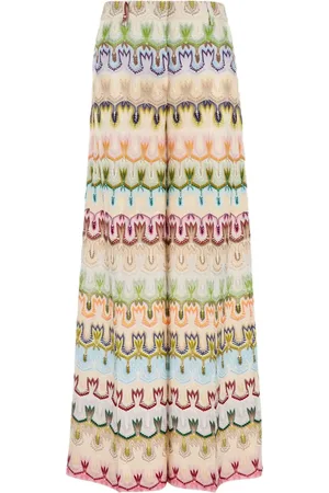 Missoni Pantaloni a palazzo con ricamo
