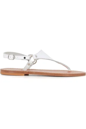 K jacques Sandali piatti con cinturino decorativo