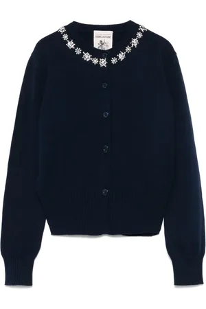 SEMICOUTURE Cardigan con strass