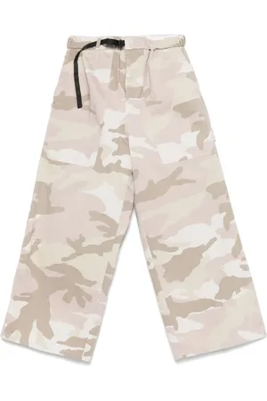 White Sand Pantaloni con stampa camouflage