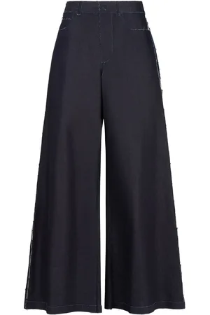 Marni Jeans a gamba ampia in cotone elasticizzato